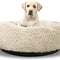 Washable Dog round Bed Large Dogs, Donut Dog Bed Medium Dog, Comfy Dog Calming Cuddler Bed