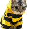 Funny Dog Hoodies Sweatshirt Holiday Cat Sweater Warm Dog Clothes for Small Dog Yellow Cat Outfit Puppy Hooded Coat Pet Bee Costume for Halloween Christmas (Yellow, X-Large)